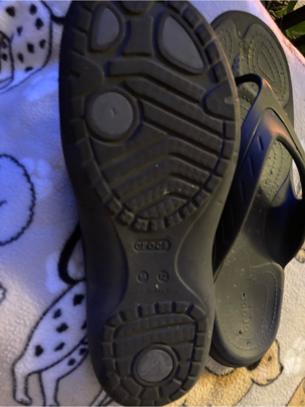 CROCS Black Dual Comfort Flip Sandal